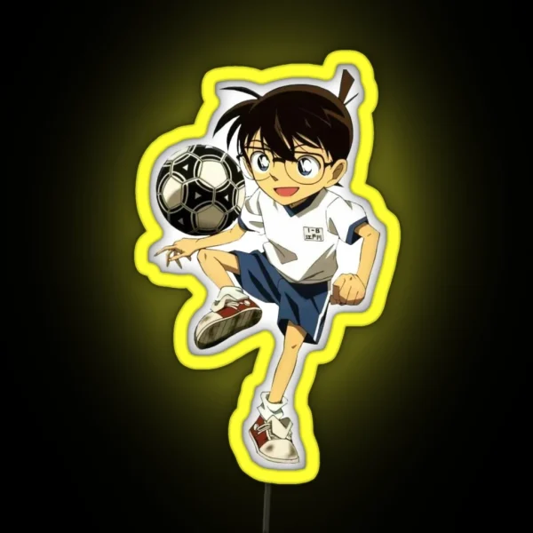 Conan Playing Football RGB Neon Sign