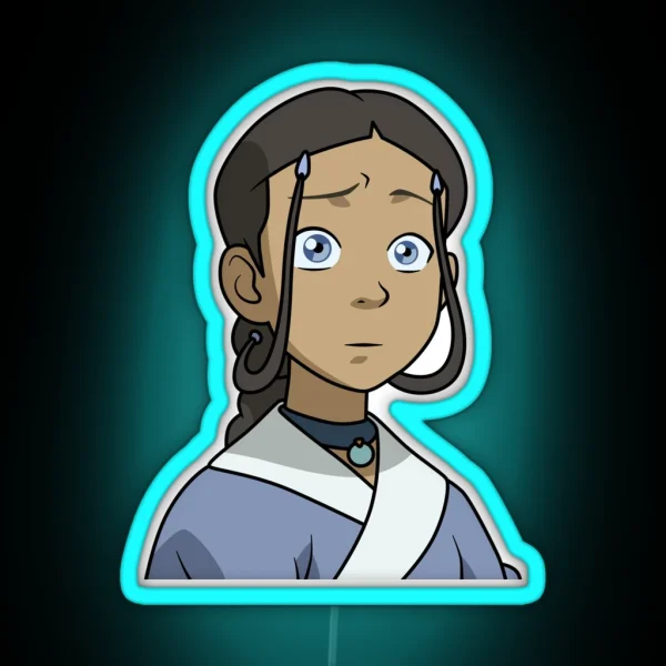 Concerned Katara RGB Neon Sign