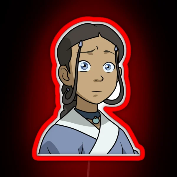 Concerned Katara RGB Neon Sign