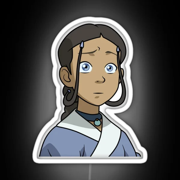Concerned Katara RGB Neon Sign