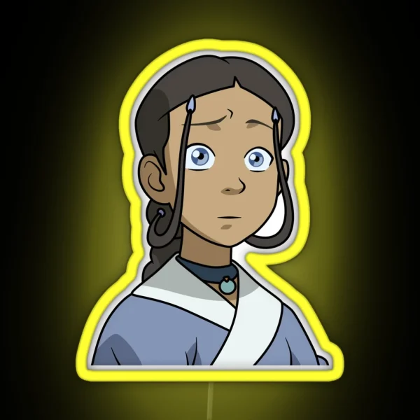 Concerned Katara RGB Neon Sign