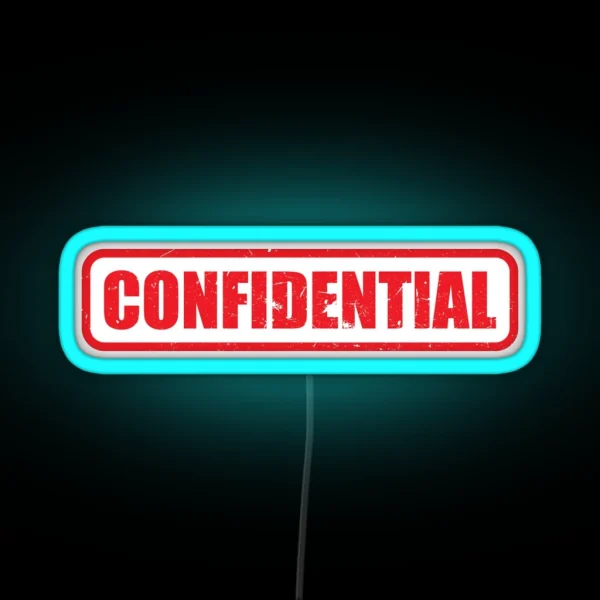 Confidential RGB Neon Sign
