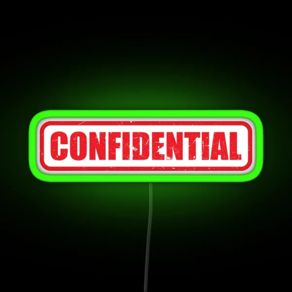 Confidential RGB Neon Sign