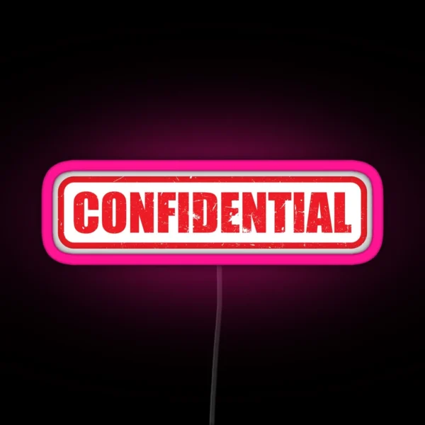 Confidential RGB Neon Sign