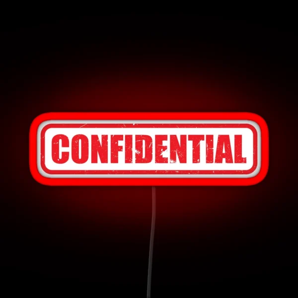 Confidential RGB Neon Sign