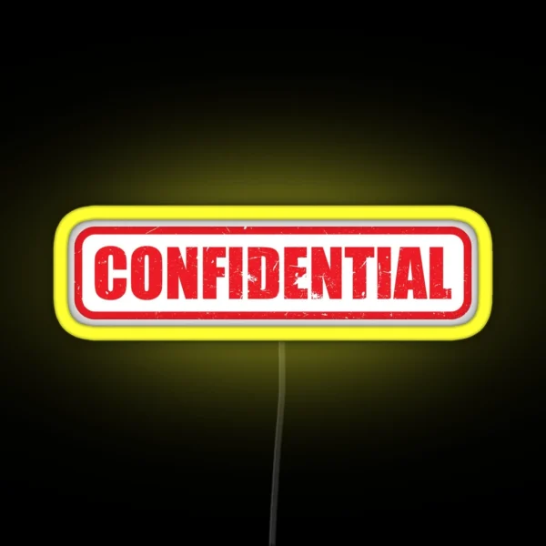 Confidential RGB Neon Sign