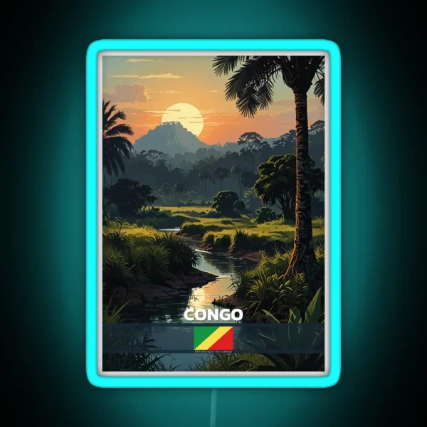 Congo Travel RGB Neon Sign