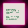 CONSISTENCY QUOTE RGB Neon Sign - Image 6