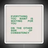 CONSISTENCY QUOTE RGB Neon Sign