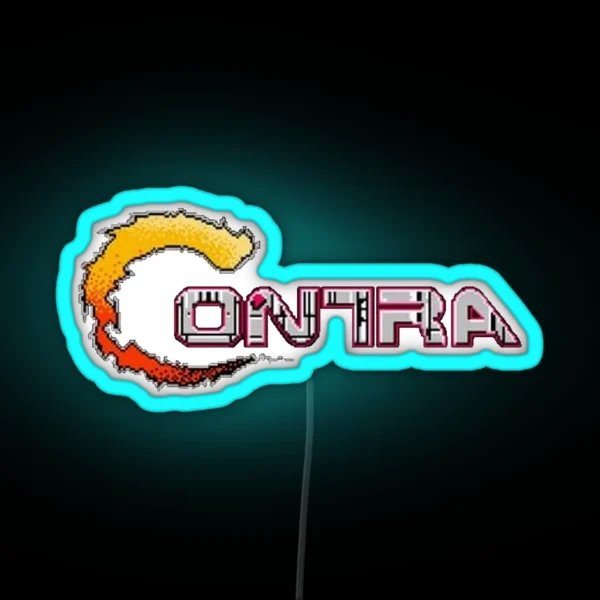 Contra Title RGB Neon Sign