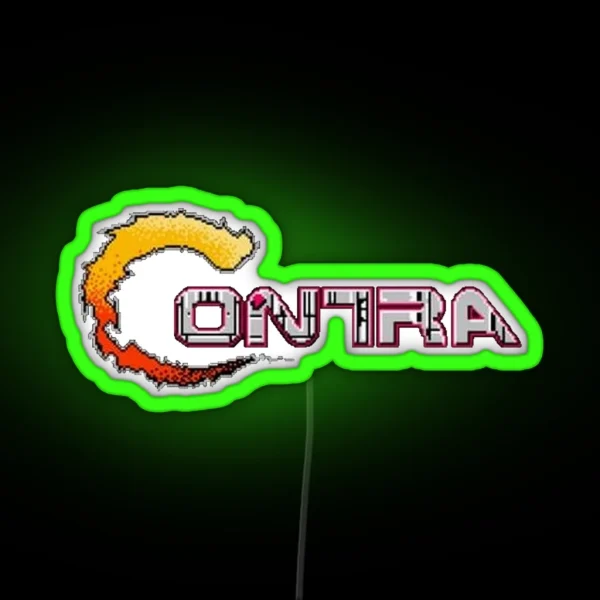 Contra Title RGB Neon Sign