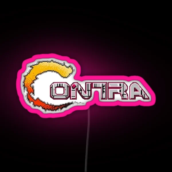 Contra Title RGB Neon Sign