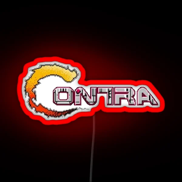 Contra Title RGB Neon Sign