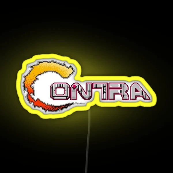 Contra Title RGB Neon Sign