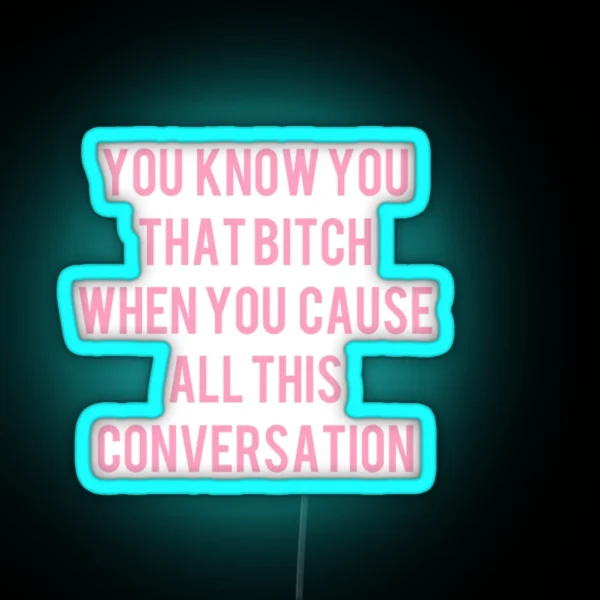 Conversation RGB Neon Sign