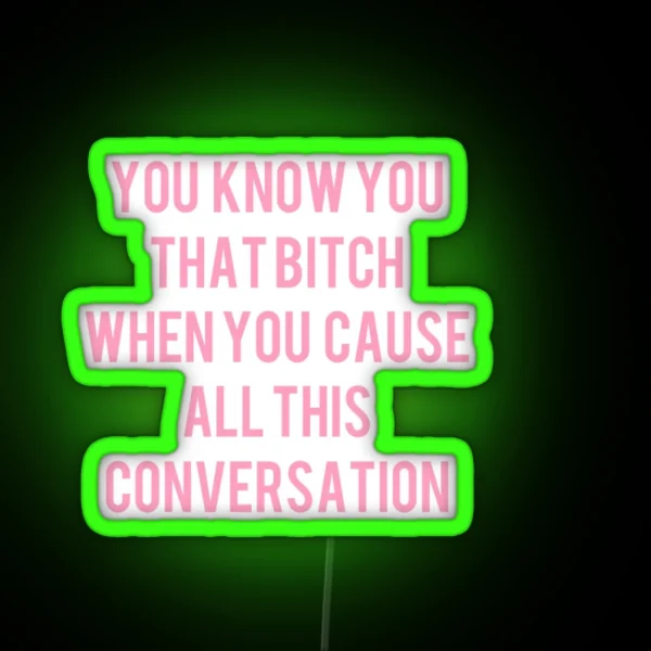 Conversation RGB Neon Sign