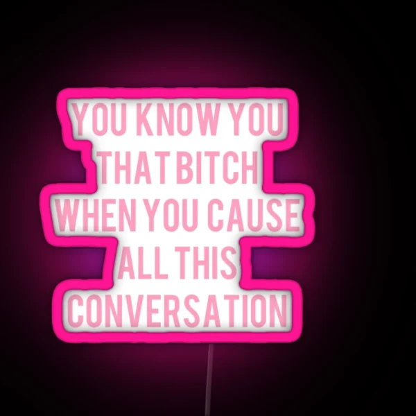 Conversation RGB Neon Sign