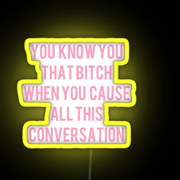 Conversation RGB Neon Sign