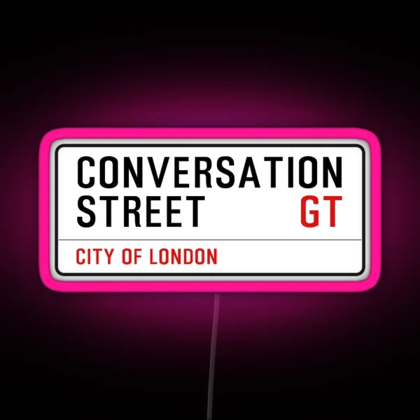 Conversation Street Grand Tour RGB Neon Sign