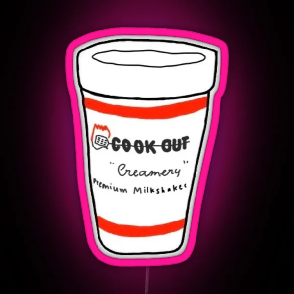 Cookout Cup RGB Neon Sign