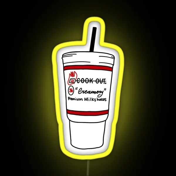 Cookout Huge Tea RGB Neon Sign
