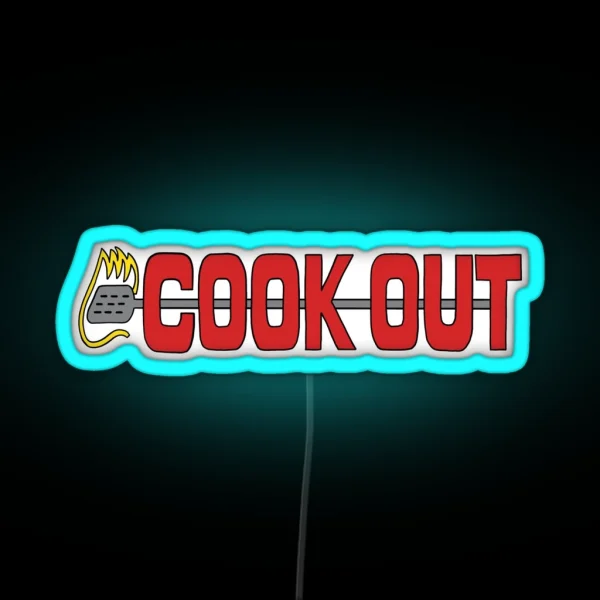 Cookout RGB Neon Sign