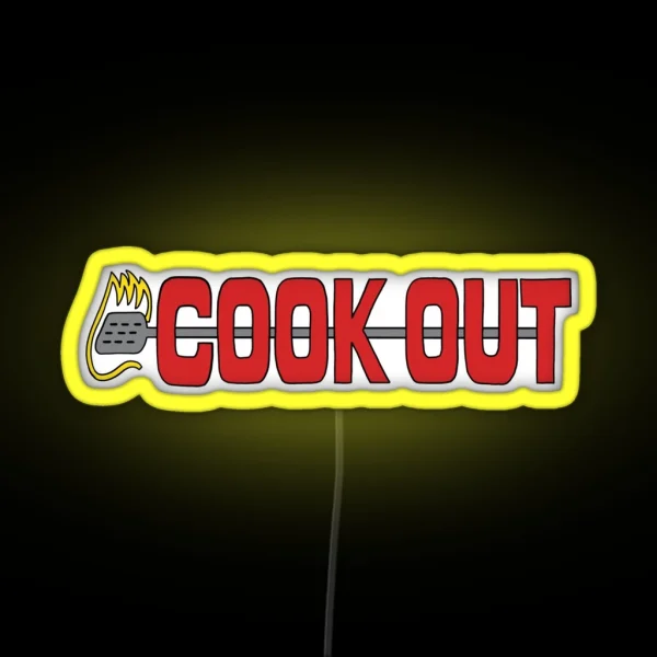 Cookout RGB Neon Sign