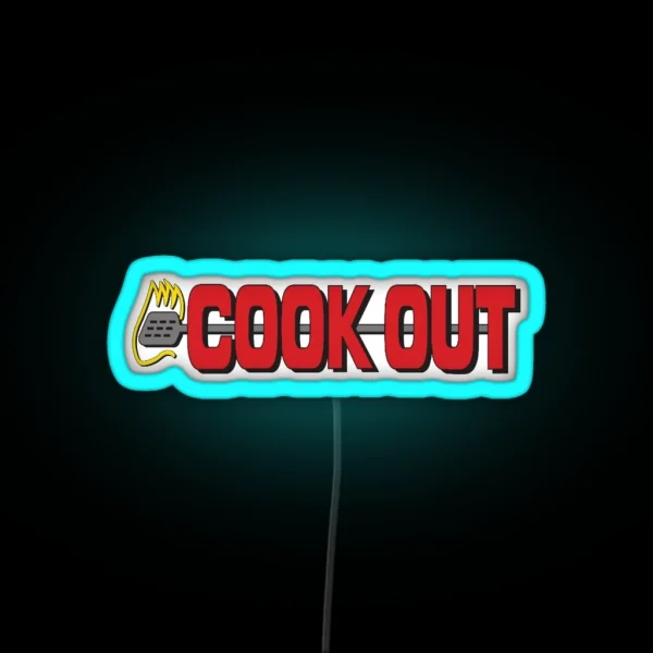 Cookout RGB Neon Sign