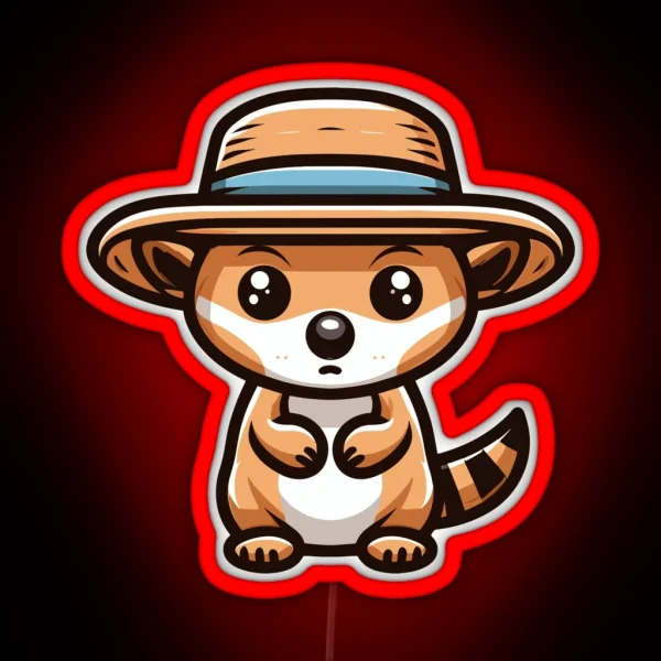 Cool Bandicoot In Hat RGB Neon Sign