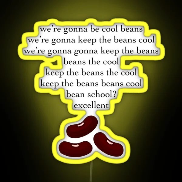 Cool Beans Nerdy Prudes Must Die RGB Neon Sign