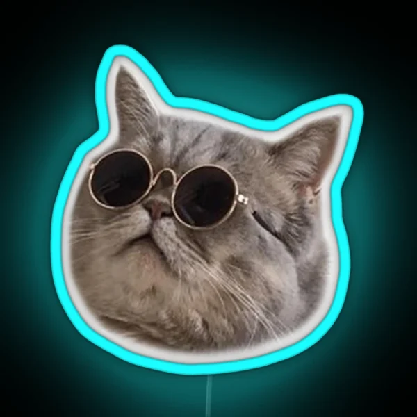 Cool Cat 5 RGB Neon Sign