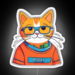 Cool Cat In Led RGB Neon Sign