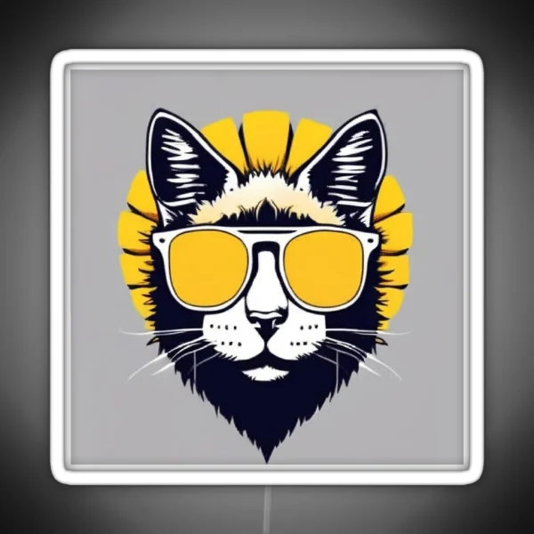 Cool Cat RGB Neon Sign