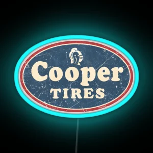 Cooper Tires Vintage RGB Neon Sign