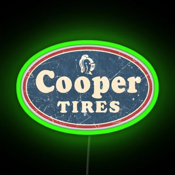 Cooper Tires Vintage RGB Neon Sign