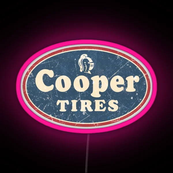 Cooper Tires Vintage RGB Neon Sign