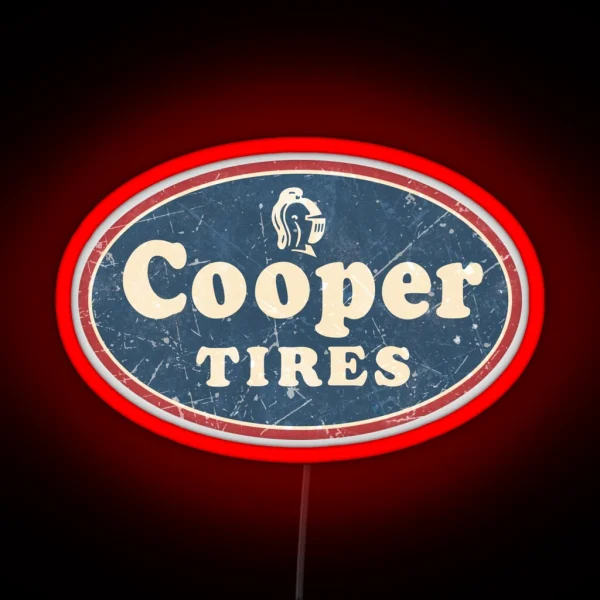 Cooper Tires Vintage RGB Neon Sign