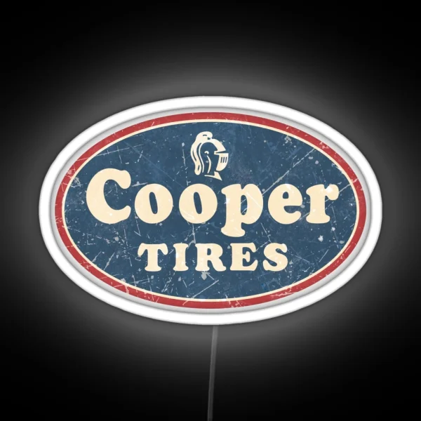 Cooper Tires Vintage RGB Neon Sign