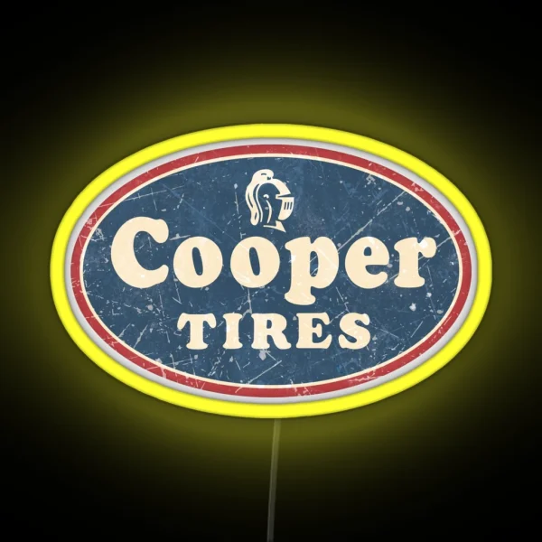 Cooper Tires Vintage RGB Neon Sign