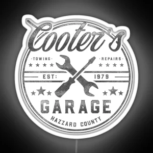 Cooter S Garage Hazzard County RGB Neon Sign