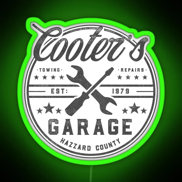 Cooters Garage RGB Neon Sign