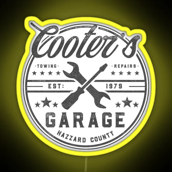 Cooters Garage RGB Neon Sign