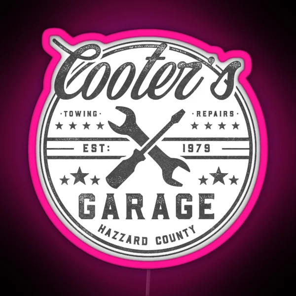Cooters Garage RGB Neon Sign