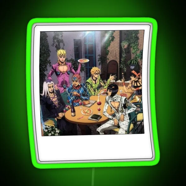 Copia De Stardust Crusaders Jojo S RGB Neon Sign