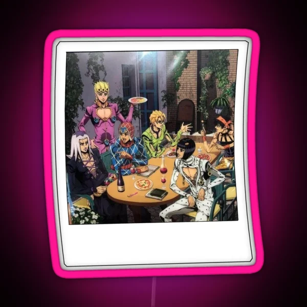 Copia De Stardust Crusaders Jojo S RGB Neon Sign
