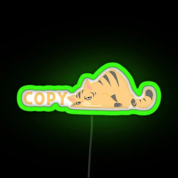 Copy Cat RGB Neon Sign