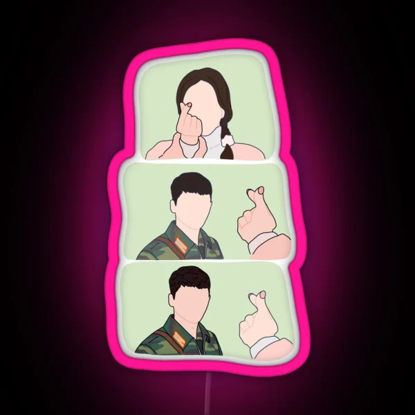 Copy Of Crash Landing On You Saranghae RGB Neon Sign