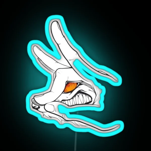 Copy Of Kon Hand Sign RGB Neon Sign