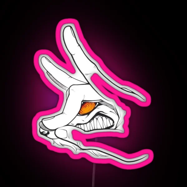 Copy Of Kon Hand Sign RGB Neon Sign