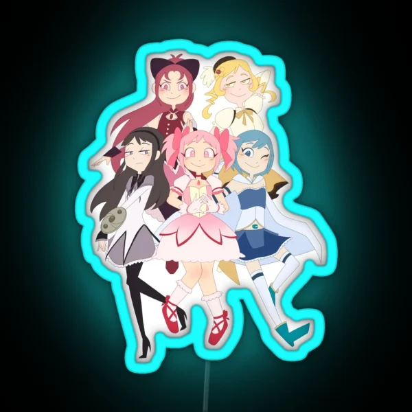 Copy Of Madoka Magica Puella Magi Madoka Magica W O RGB Neon Sign